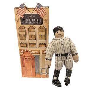 Vintage 1979 Hallmark Babe Ruth Cloth Collectible Doll Famous Americans Series 1